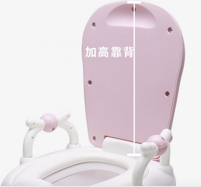Cow Foldable Baby Potty Training Seat , Portable Toddler Potty Seat PU Cushion
